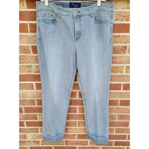 Not Your Daughter's Jeans Grey Ankle Jeans Women's Size 16 Lift Tuck Technology